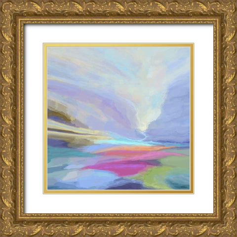 Transcendent III Gold Ornate Wood Framed Art Print with Double Matting by Tienhaara, Michael