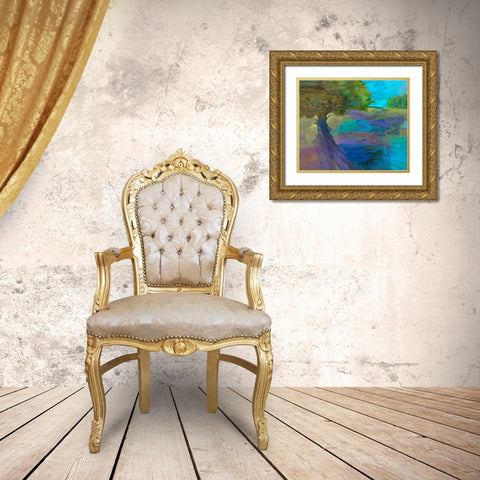 Forever II Gold Ornate Wood Framed Art Print with Double Matting by Tienhaara, Michael