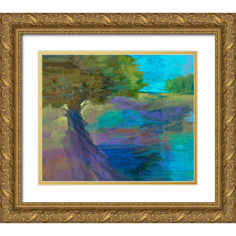 Forever II Gold Ornate Wood Framed Art Print with Double Matting by Tienhaara, Michael