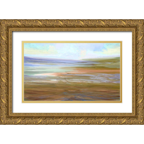 Autumn Song IV Gold Ornate Wood Framed Art Print with Double Matting by Tienhaara, Michael