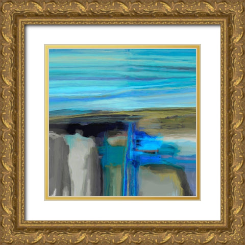 Perpetual II Gold Ornate Wood Framed Art Print with Double Matting by Tienhaara, Michael