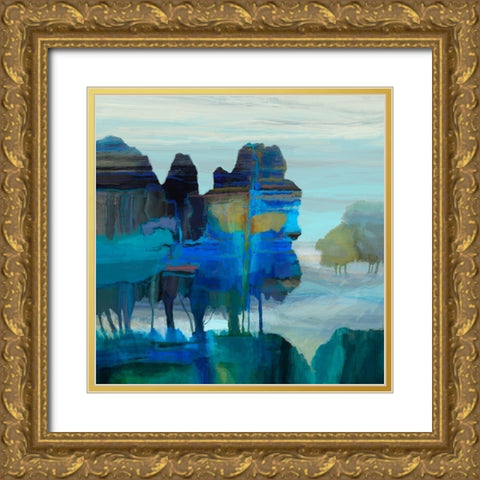 Ridge VI Gold Ornate Wood Framed Art Print with Double Matting by Tienhaara, Michael