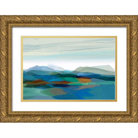 Majestic I Gold Ornate Wood Framed Art Print with Double Matting by Tienhaara, Michael