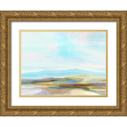 Cliffs I Gold Ornate Wood Framed Art Print with Double Matting by Tienhaara, Michael