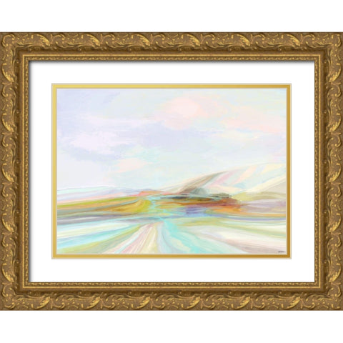 Cliffs II Gold Ornate Wood Framed Art Print with Double Matting by Tienhaara, Michael