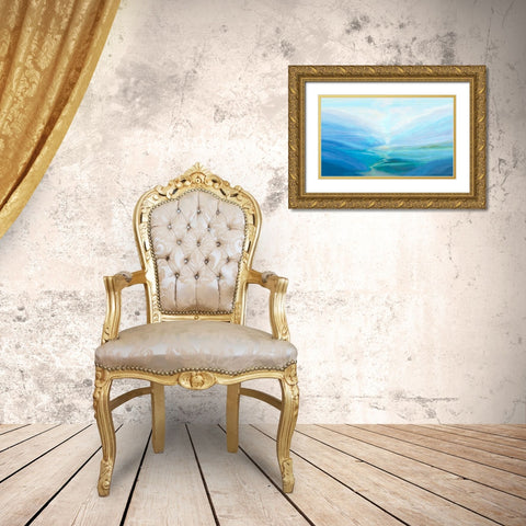 Canyon III Gold Ornate Wood Framed Art Print with Double Matting by Tienhaara, Michael