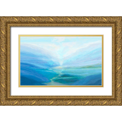Canyon III Gold Ornate Wood Framed Art Print with Double Matting by Tienhaara, Michael