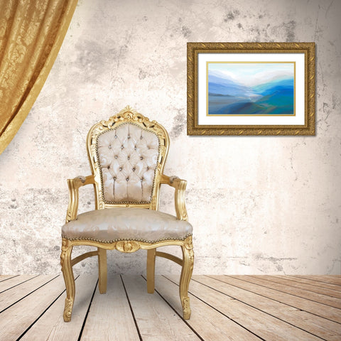 Canyon IV Gold Ornate Wood Framed Art Print with Double Matting by Tienhaara, Michael
