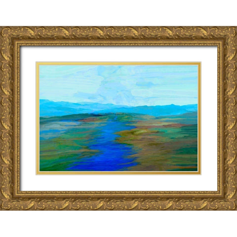 Endless Vista I Gold Ornate Wood Framed Art Print with Double Matting by Tienhaara, Michael