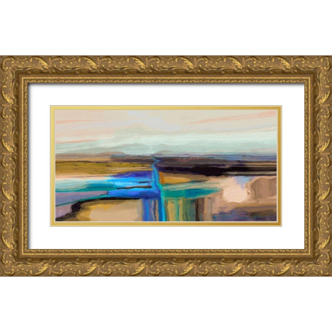 Formation IV Gold Ornate Wood Framed Art Print with Double Matting by Tienhaara, Michael