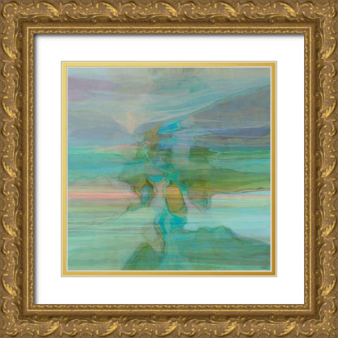 Passive I Landscape Version II Gold Ornate Wood Framed Art Print with Double Matting by Tienhaara, Michael