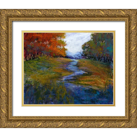 Tranquil Dreams II Gold Ornate Wood Framed Art Print with Double Matting by Tienhaara, Michael