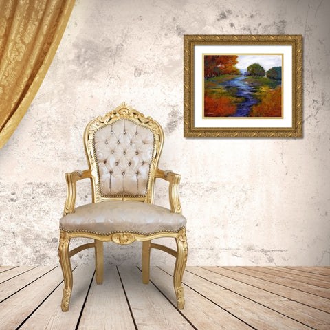 Tranquil Dreams III Gold Ornate Wood Framed Art Print with Double Matting by Tienhaara, Michael