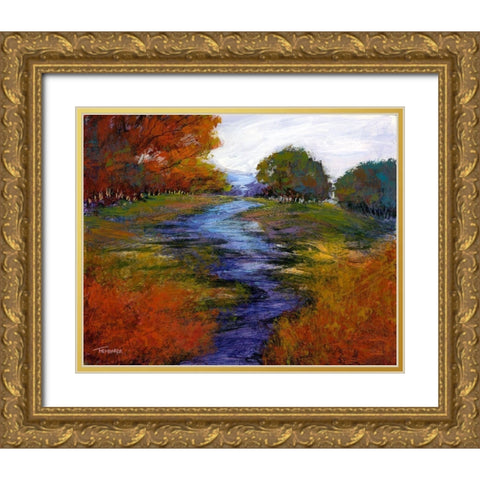 Tranquil Dreams III Gold Ornate Wood Framed Art Print with Double Matting by Tienhaara, Michael