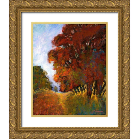Falls Romance II Gold Ornate Wood Framed Art Print with Double Matting by Tienhaara, Michael
