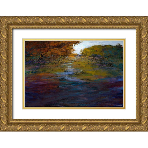 Serene Journey II Gold Ornate Wood Framed Art Print with Double Matting by Tienhaara, Michael