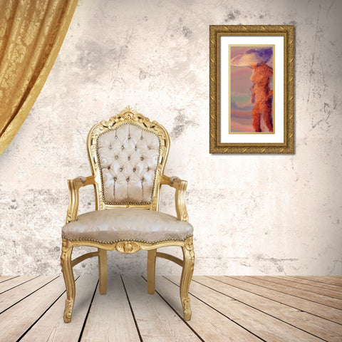 Female Standing I Gold Ornate Wood Framed Art Print with Double Matting by Tienhaara, Michael