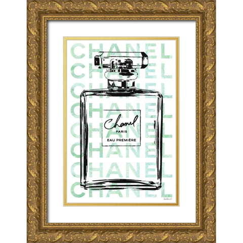 Mint Perfume Gold Ornate Wood Framed Art Print with Double Matting by Greenwood, Amanda