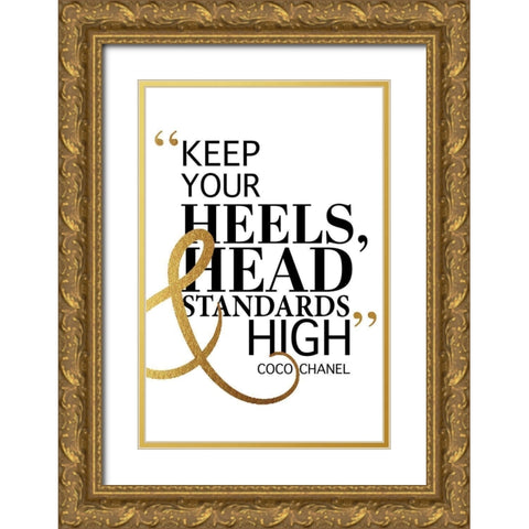 High Standards Gold Ornate Wood Framed Art Print with Double Matting by Greenwood, Amanda