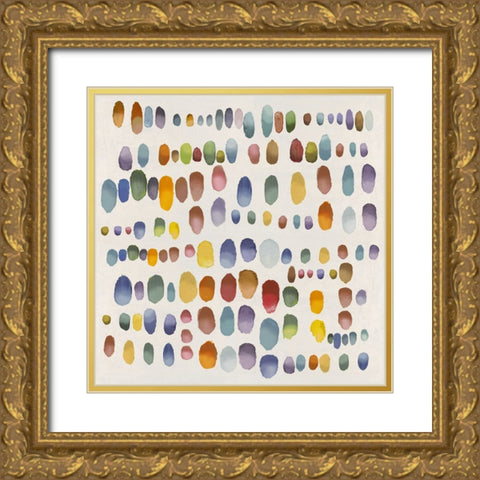 Playful I Gold Ornate Wood Framed Art Print with Double Matting by Perry, Angela