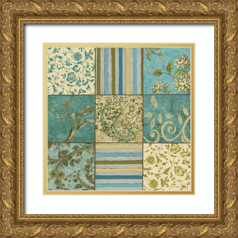 Acqua Dreams I Gold Ornate Wood Framed Art Print with Double Matting by Donovan, Chris