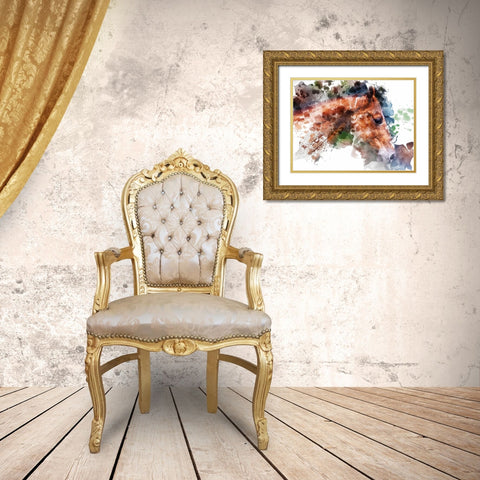 Stud Gold Ornate Wood Framed Art Print with Double Matting by Young, Chamira