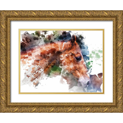 Stud Gold Ornate Wood Framed Art Print with Double Matting by Young, Chamira