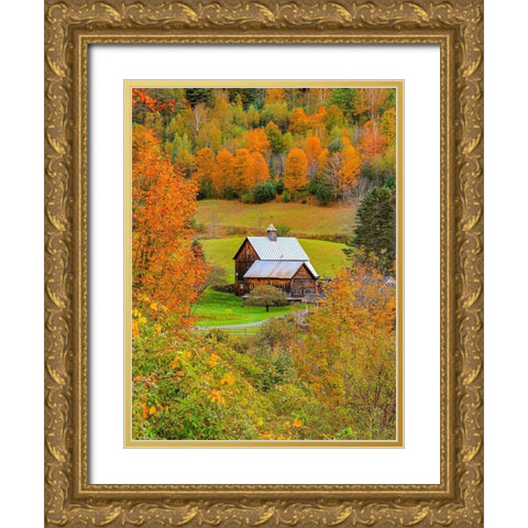 Sleephollow Gold Ornate Wood Framed Art Print with Double Matting by Sproul, Dan