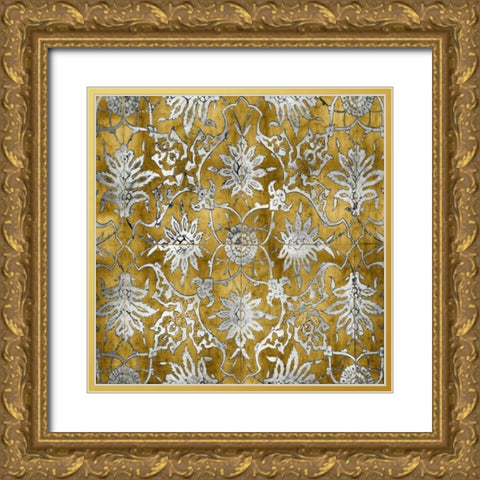 Ornate In Gold and Silver Gold Ornate Wood Framed Art Print with Double Matting by Roberts, Ellie