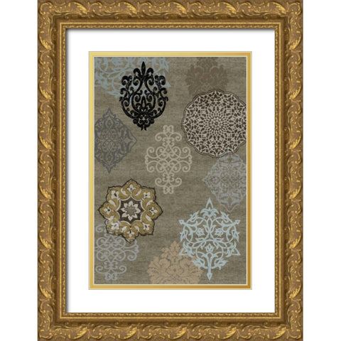 Decorative Ormanments II Gold Ornate Wood Framed Art Print with Double Matting by Roberts, Ellie