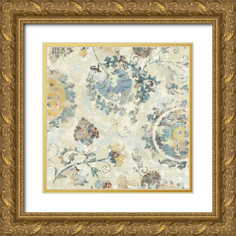Adornment II Gold Ornate Wood Framed Art Print with Double Matting by Roberts, Ellie