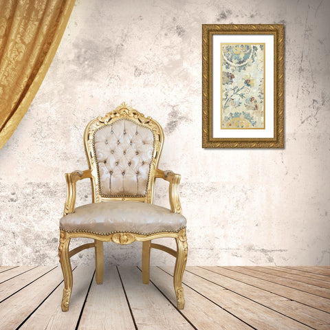 Adornment Panel II Gold Ornate Wood Framed Art Print with Double Matting by Roberts, Ellie