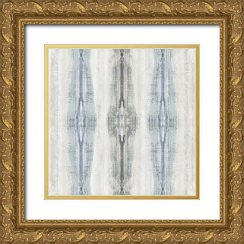 Emminent in Blue Gold Ornate Wood Framed Art Print with Double Matting by Roberts, Ellie