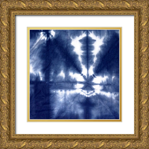 Shibori III Gold Ornate Wood Framed Art Print with Double Matting by Roberts, Ellie