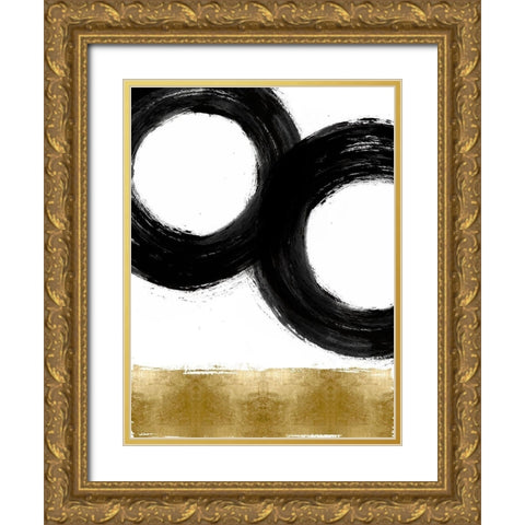 Gravitate III Gold Ornate Wood Framed Art Print with Double Matting by Roberts, Ellie