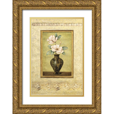 Umbrian Still Life I Gold Ornate Wood Framed Art Print with Double Matting by Moreau, Eduardo
