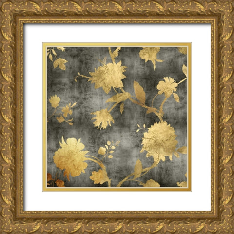 Golden Silhouette I Gold Ornate Wood Framed Art Print with Double Matting by Lange, Erin