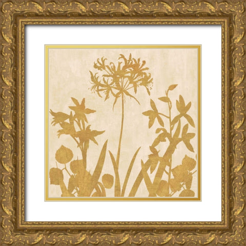 Golden Reflections I Gold Ornate Wood Framed Art Print with Double Matting by Lange, Erin