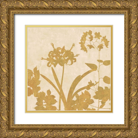 Golden Reflections II Gold Ornate Wood Framed Art Print with Double Matting by Lange, Erin