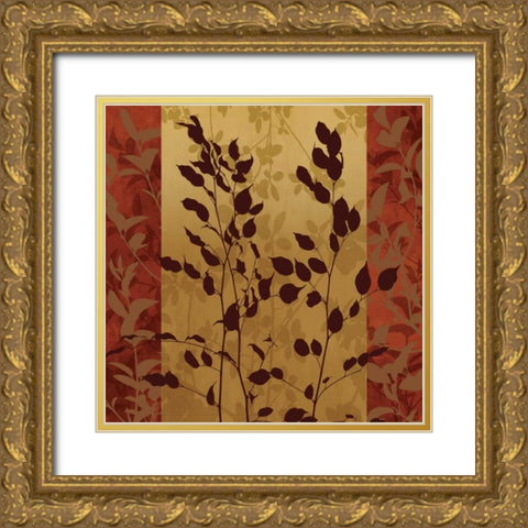 Habitat II Gold Ornate Wood Framed Art Print with Double Matting by Lange, Erin