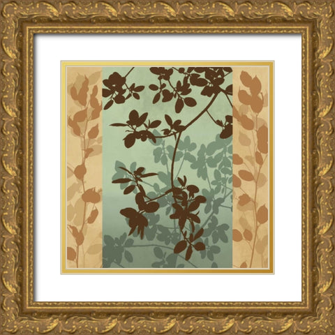 Mingle II Gold Ornate Wood Framed Art Print with Double Matting by Lange, Erin