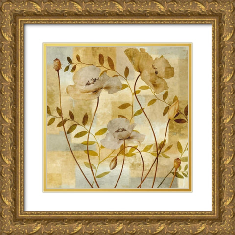 Poppy Dreams Gold Ornate Wood Framed Art Print with Double Matting by Lange, Erin
