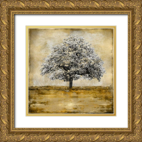 Stately - Gold Gold Ornate Wood Framed Art Print with Double Matting by Turner, Eric