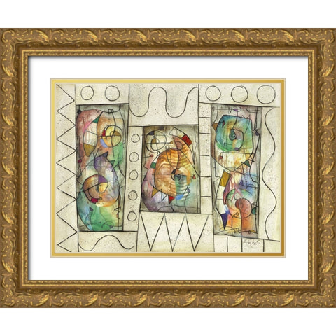 Oasis Gold Ornate Wood Framed Art Print with Double Matting by Waugh, Eric