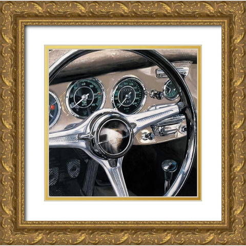Bianco Corsa Gold Ornate Wood Framed Art Print with Double Matting by Brook, Francis