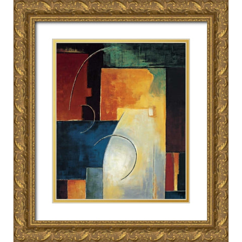 In the Mix II Gold Ornate Wood Framed Art Print with Double Matting by Taylor, Franklin