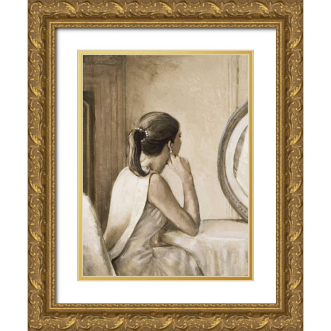Riflesso Gold Ornate Wood Framed Art Print with Double Matting by Scala, Gualtiero Bassi