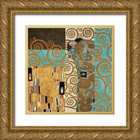 Klimt III 150th Anniversary - Fulfillment Gold Ornate Wood Framed Art Print with Double Matting by Klimt, Gustav