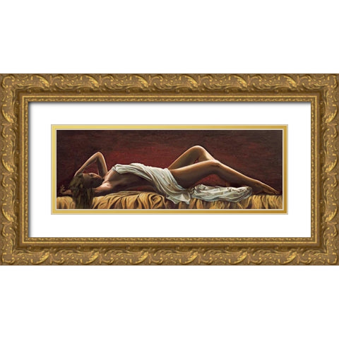Dolce sognare Gold Ornate Wood Framed Art Print with Double Matting by Mariani, Giorgio