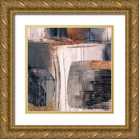 Geometric Movement I Gold Ornate Wood Framed Art Print with Double Matting by Ritts, Graham